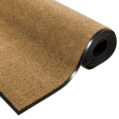 Deurmat Wasbaar Crème 120X250 Cm