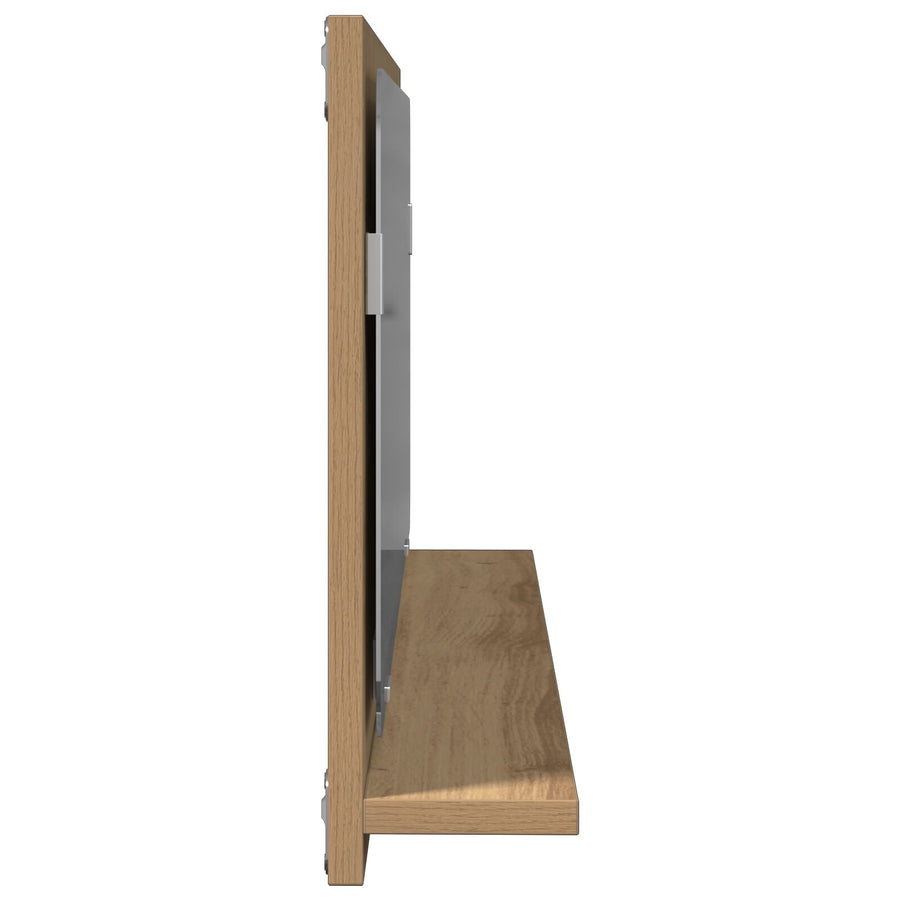 Badkamerspiegel Ambachtelijk Eikenhout 90X10,5X37 Cm Behandeld Hout