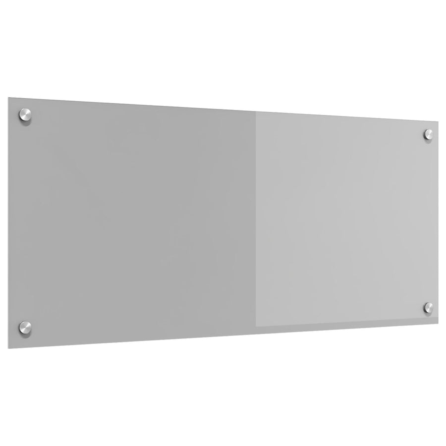 Keuken Achterwand 90X40X0,6 Cm Gehard Glas Lichtgrijs 90 x 40 cm