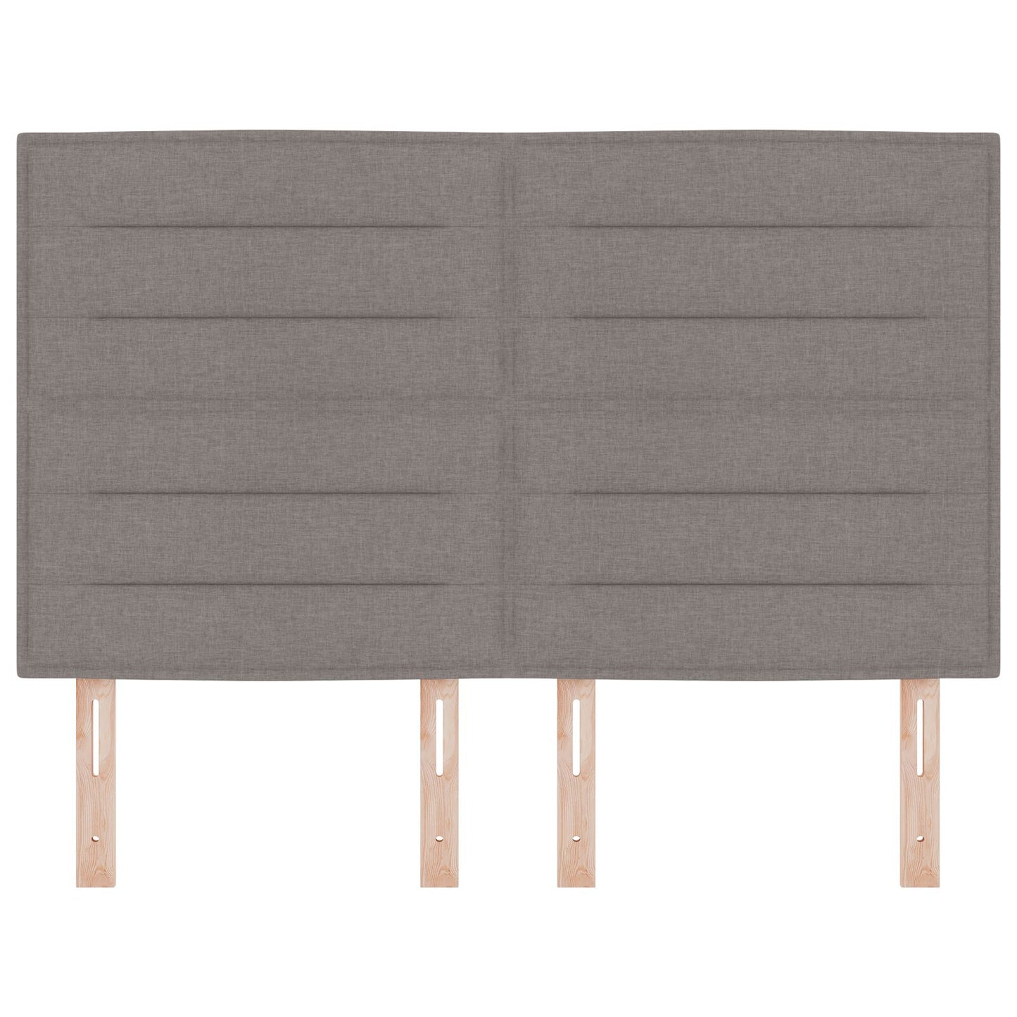 Hoofdbord Lijnen Ontwerp Stof Taupe 140 cm Hoog hoofdbord