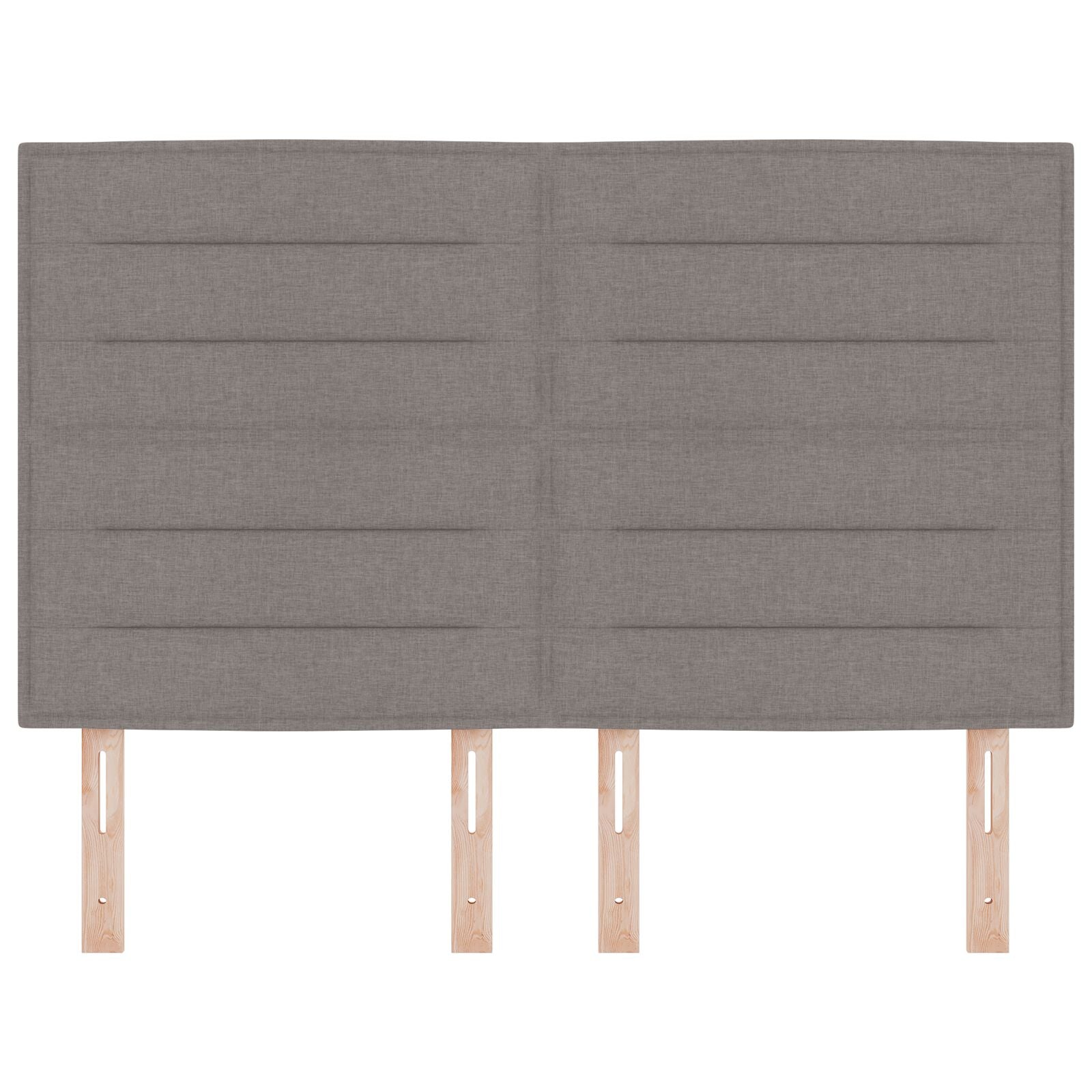 Hoofdbord Lijnen Ontwerp Stof Taupe 140 cm Hoog hoofdbord