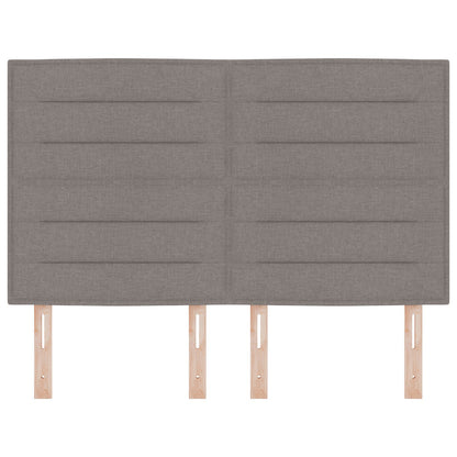 Hoofdbord Lijnen Ontwerp Stof Taupe 140 cm Hoog hoofdbord