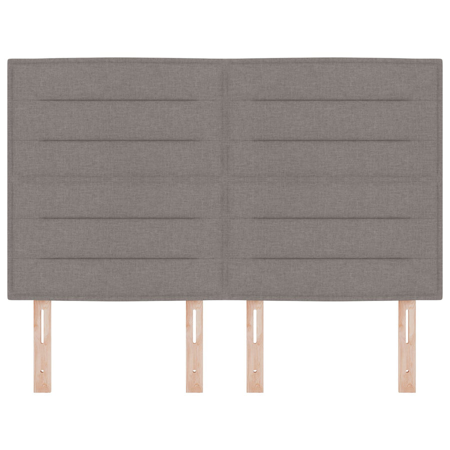 Hoofdbord Lijnen Ontwerp Stof Taupe 140 cm Hoog hoofdbord
