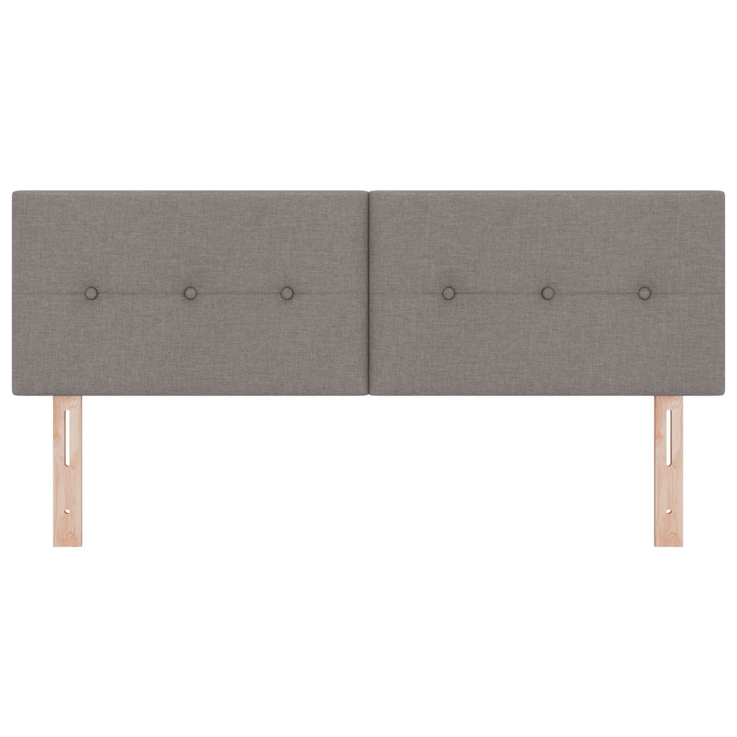 Hoofdbord Knopgestikt Stof Taupe 140 cm Lage hoofdbord