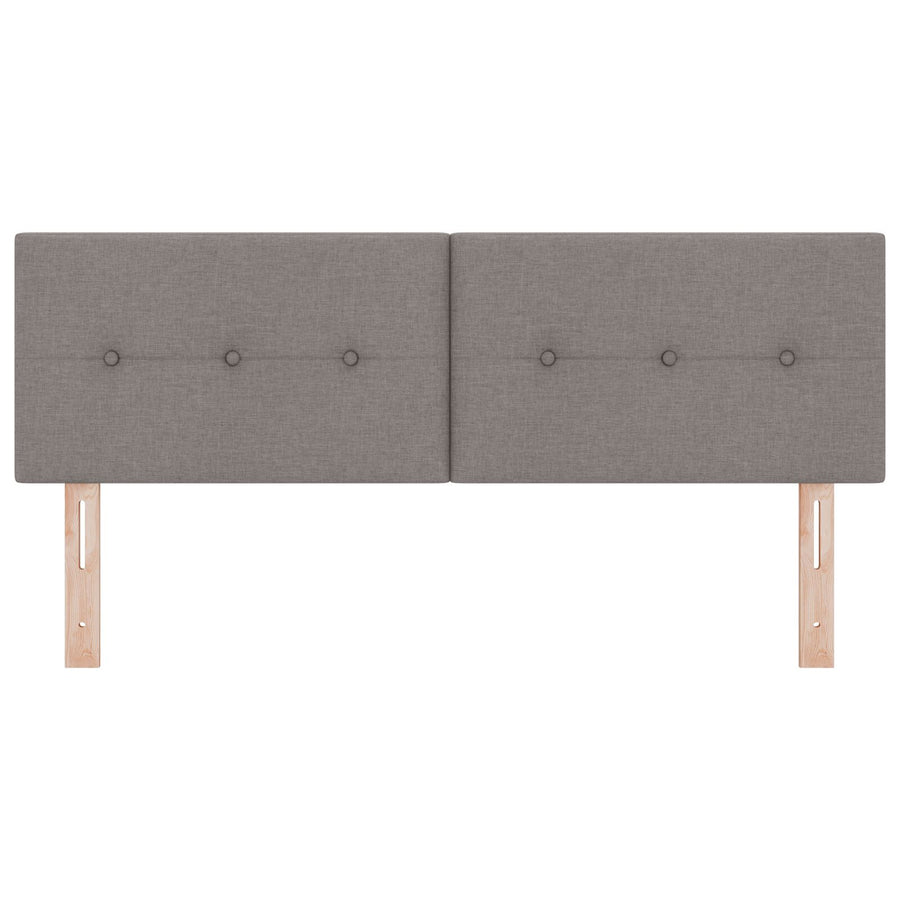 Hoofdbord Knopgestikt Stof Taupe 140 cm Lage hoofdbord