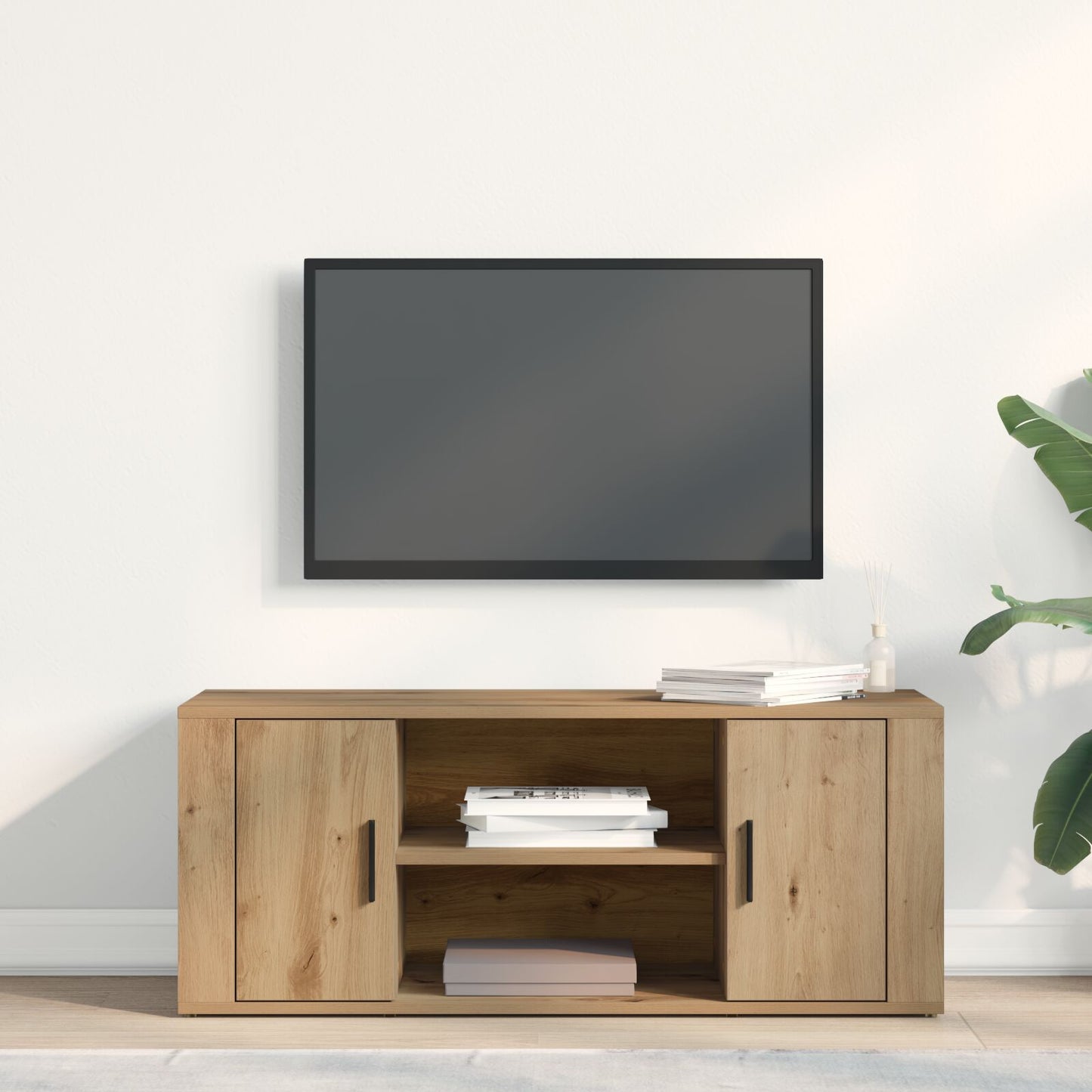 Tv-Kast 100X35X40 Cm Engineered Wood Artisan eiken