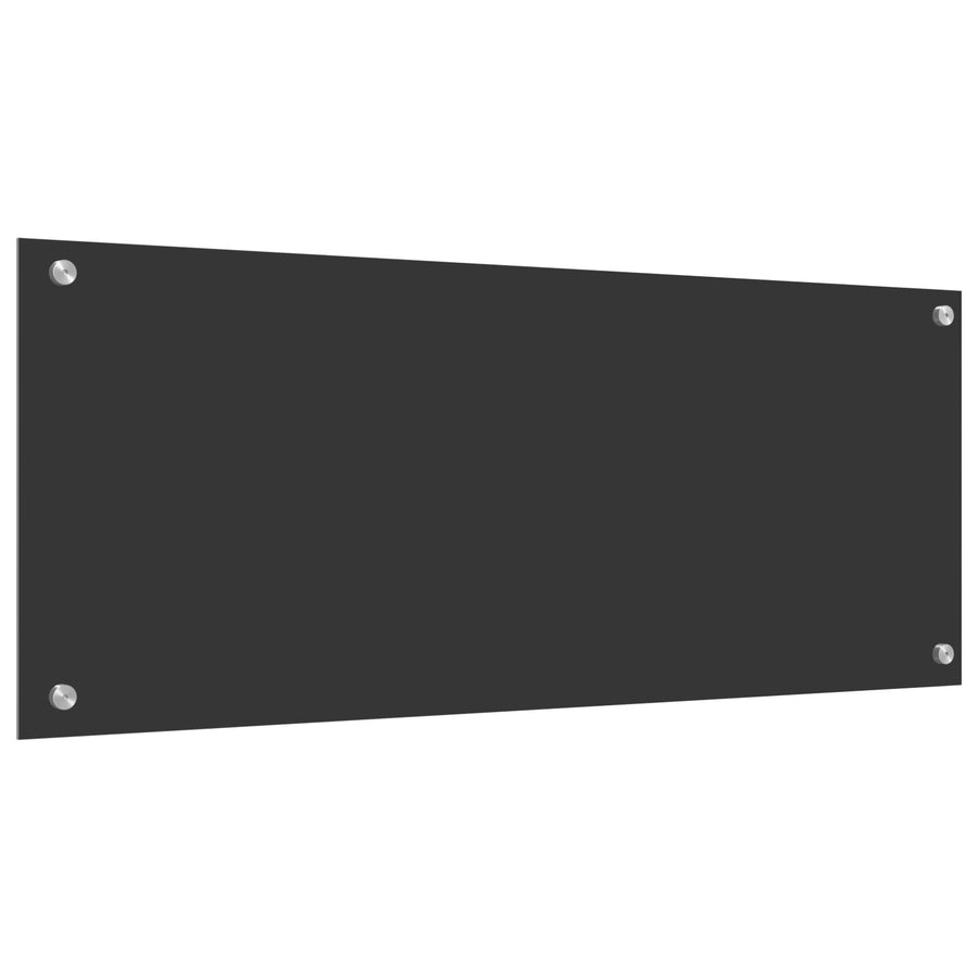 Keuken Achterwand 100X40X0,6 Cm Gehard Glas Donkergrijs 100 x 40 cm