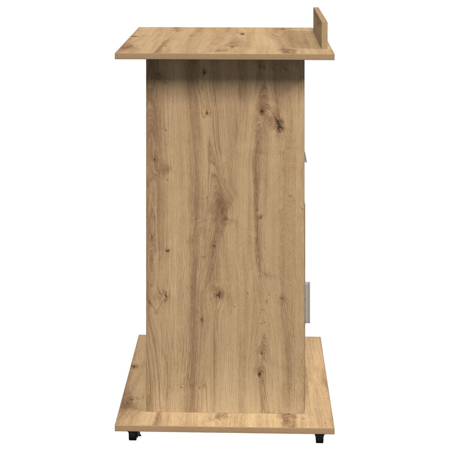 Podium Met Wielen Artisan Eiken Geengineerd Hout