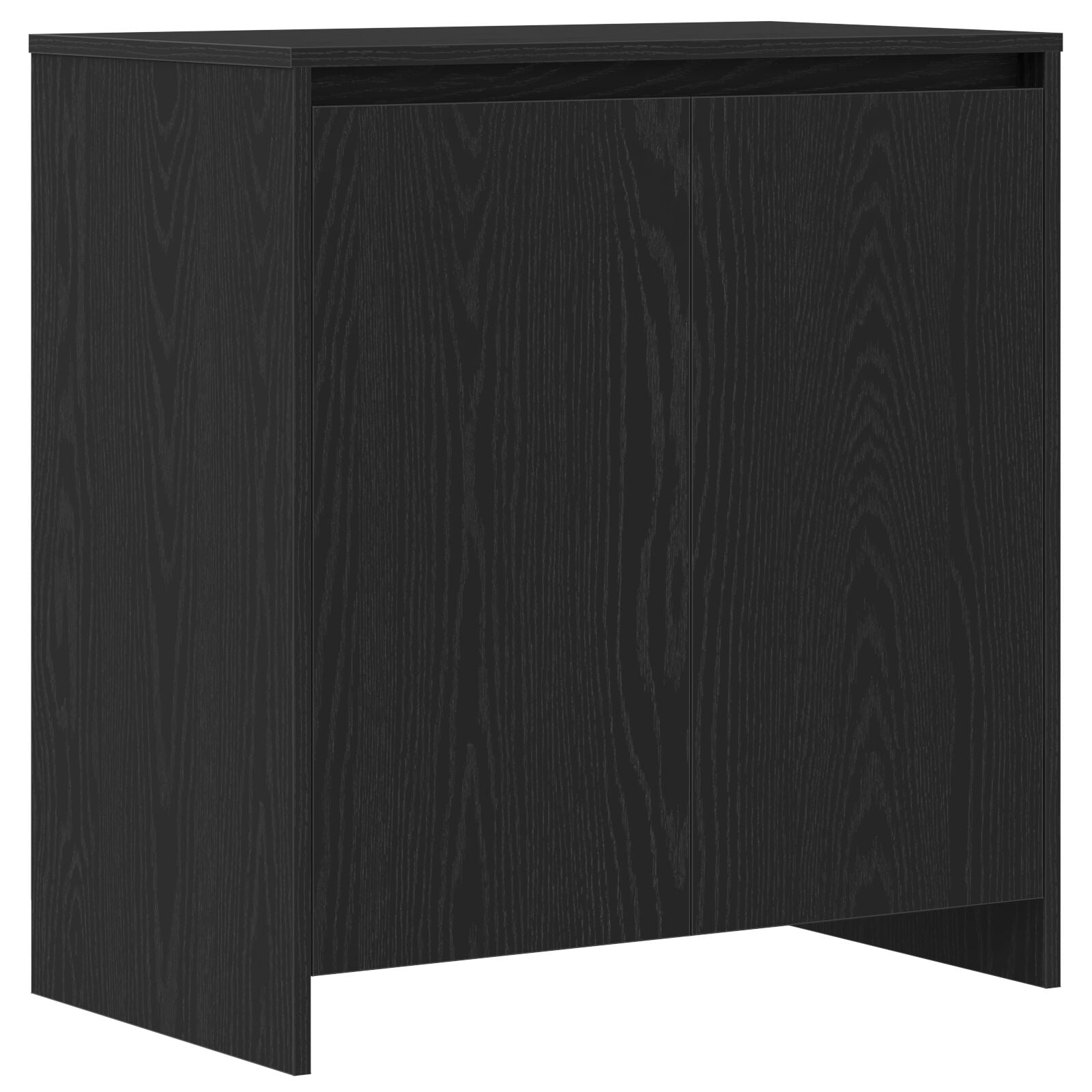 3-Delige Sideboards In Zwart Eiken Geengineerd Hout