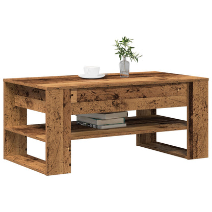 Salontafel Oude Hout 102X55X45 Cm Gelaagd Hout