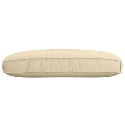 Buiten Kussen Katoen 120 X 12 X 80 Cm Afneembare Hoezen Beige