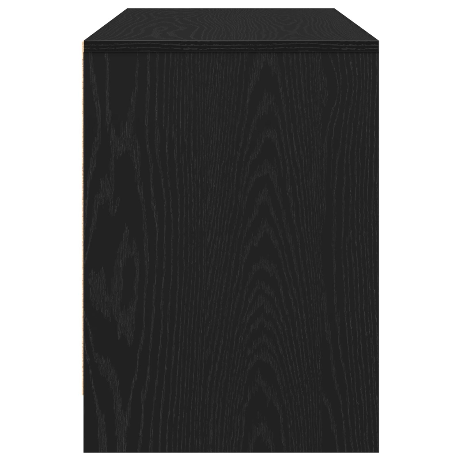 Tv-Kast Zwart Eik 102X37,5X52,5 Cm Bewerkt Hout
