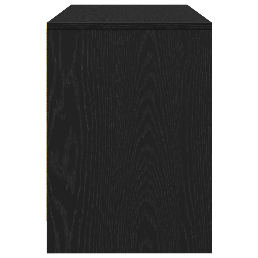 Tv-Kast Zwart Eik 102X37,5X52,5 Cm Bewerkt Hout