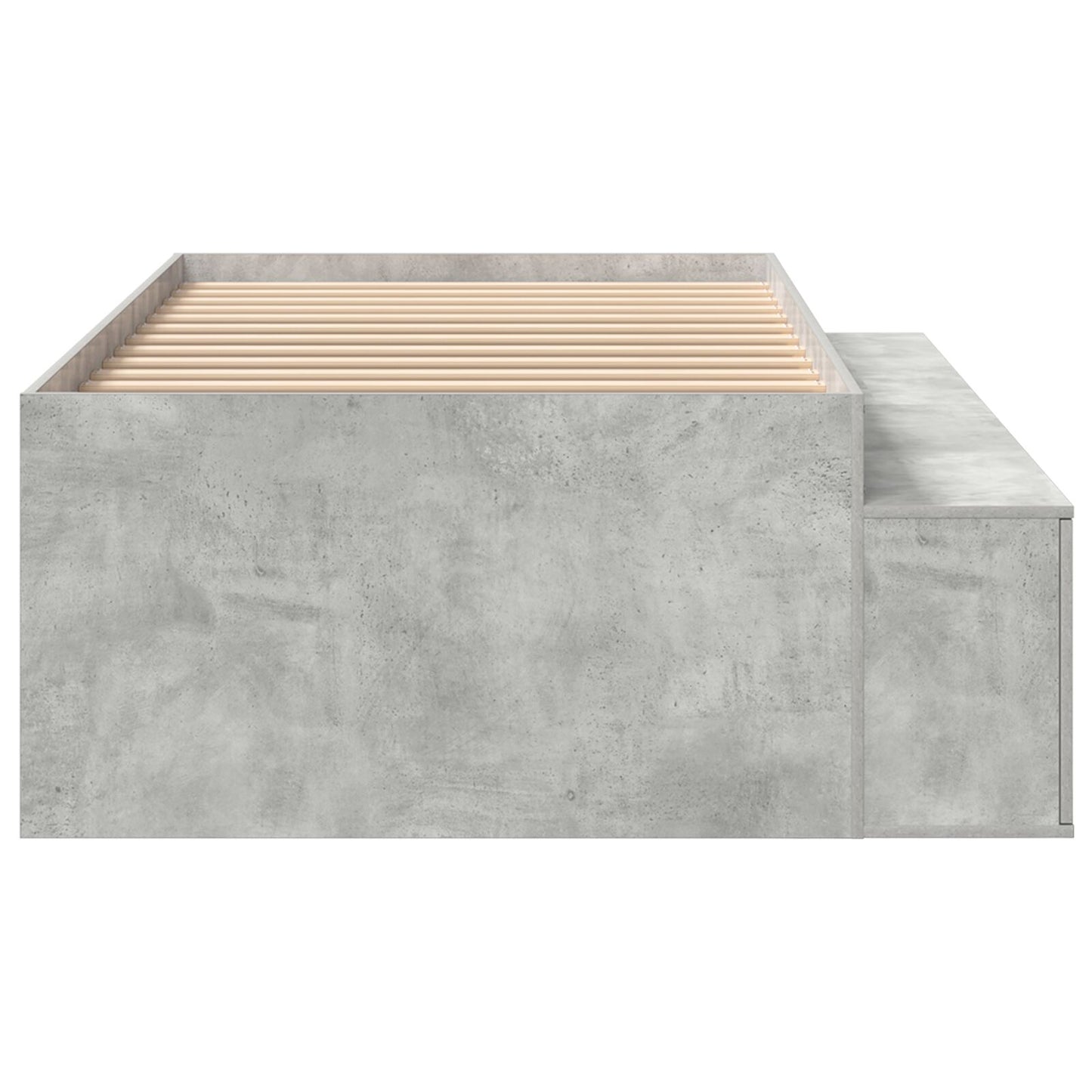 Opslagbedframe Betonnen Grijs 80X200 Cm