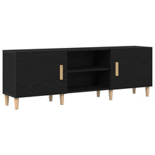 Tv-Meubel - Zwart Eiken, 150X30X50 Cm, Gemaakt Van Bewerkt Hout
