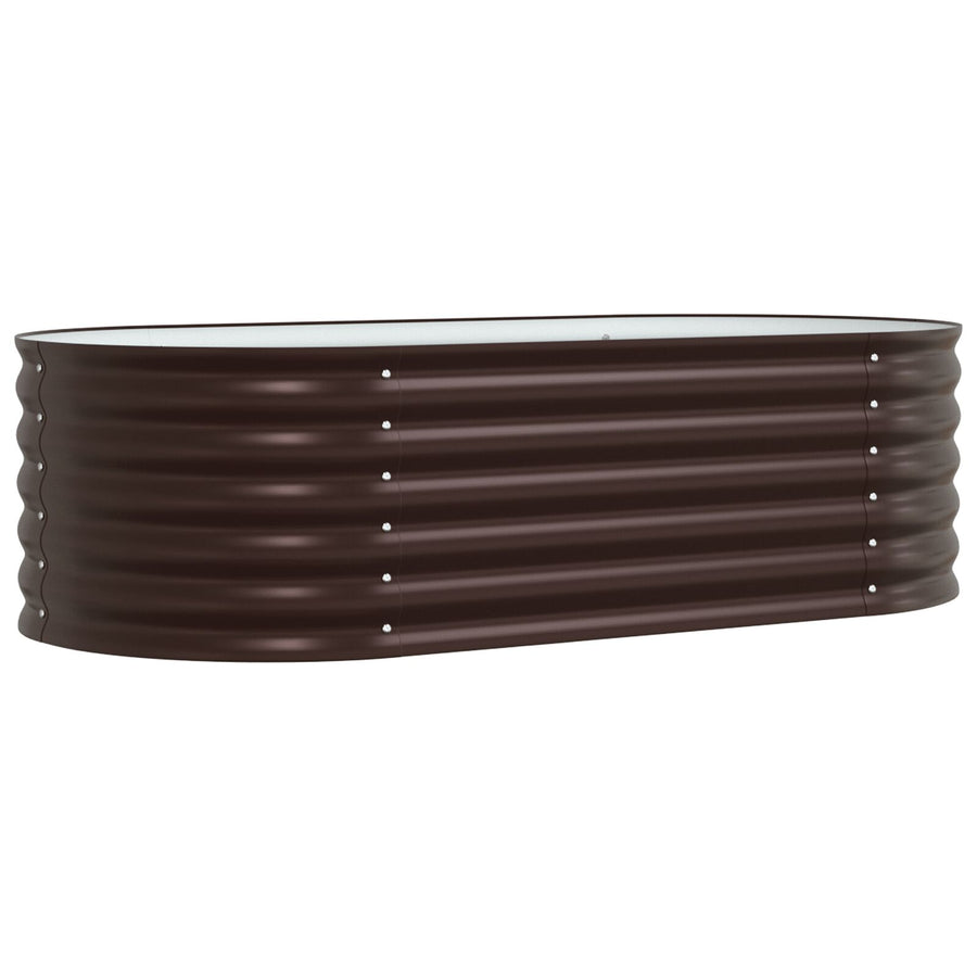 Tuin Verhoogd Bed Gegalvaniseerd Staal 160 x 80 x 44 cm Bruin