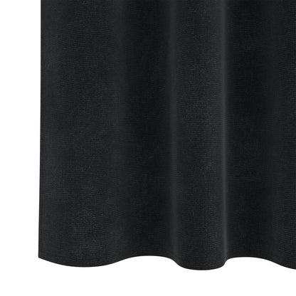 Blackout Gordijnen Met Top Tape 2 Stuks Fluweel Zwart 140 x 225 cm Met ingestikte tape
