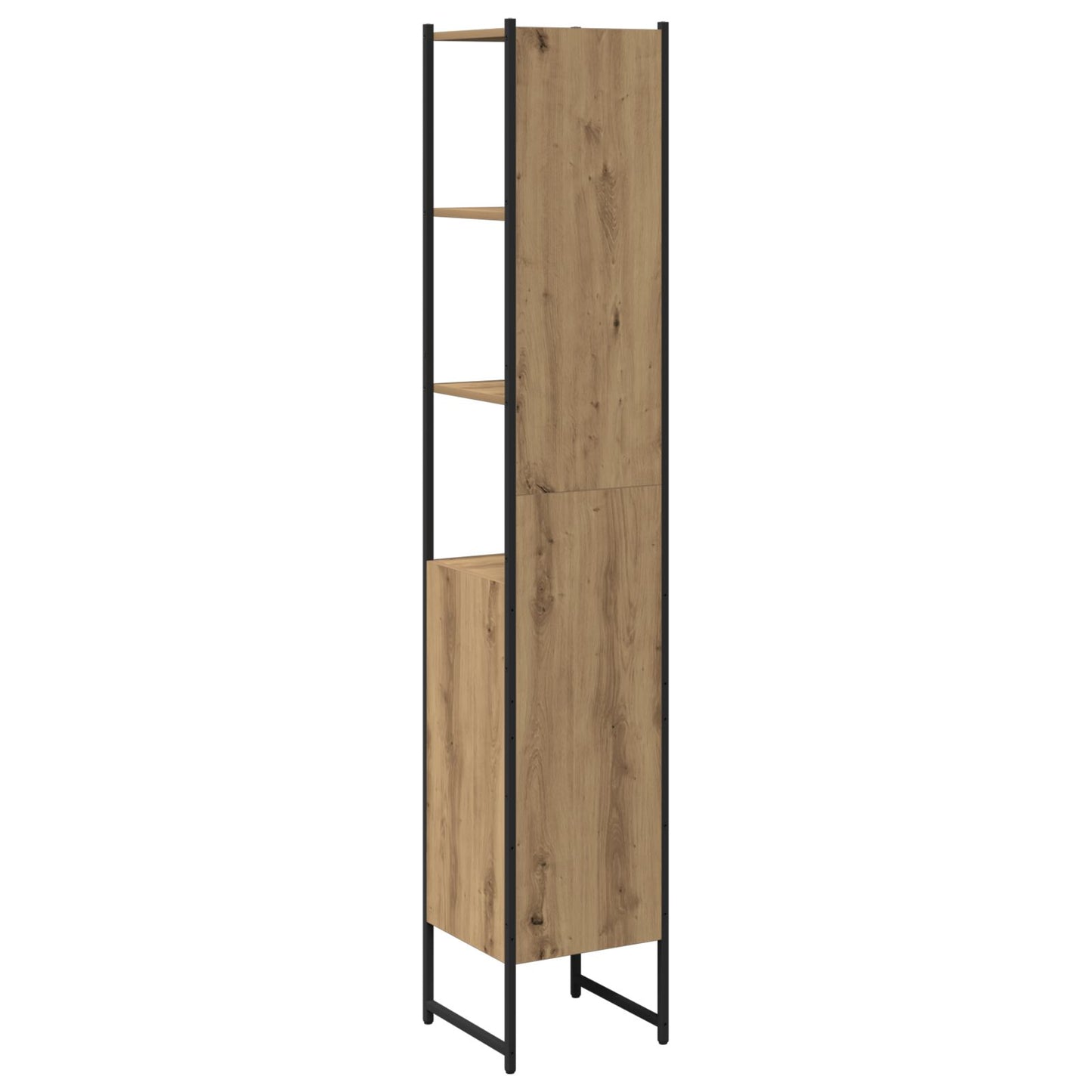 Badkamerkast Artisan Eiken 33X33X185,5 Cm Gelaagd Hout