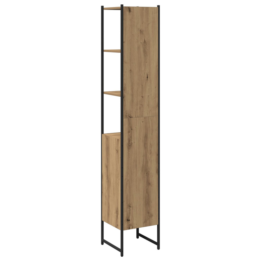 Badkamerkast Artisan Eiken 33X33X185,5 Cm Gelaagd Hout