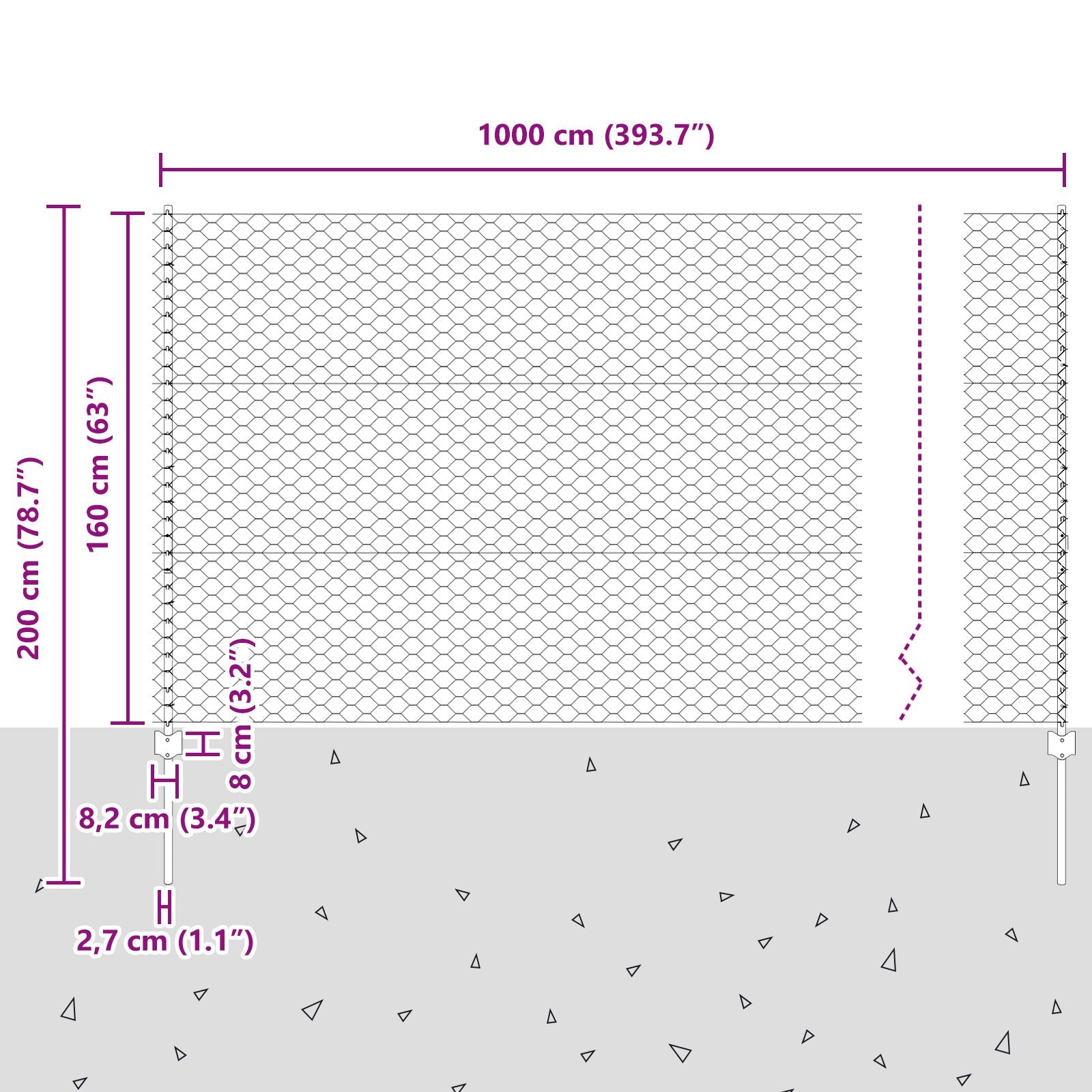 Hekpalen 5 St U-Channel Groen 160 Cm Staal,  Hexagonaal Hek Groen 1,6 X 10 M Staal