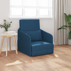 Slaapbank 60 cm blauw stof