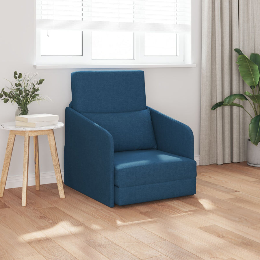 Vloer Sofa Bed 2-In-1 65X80X83 Cm Stof Blauw