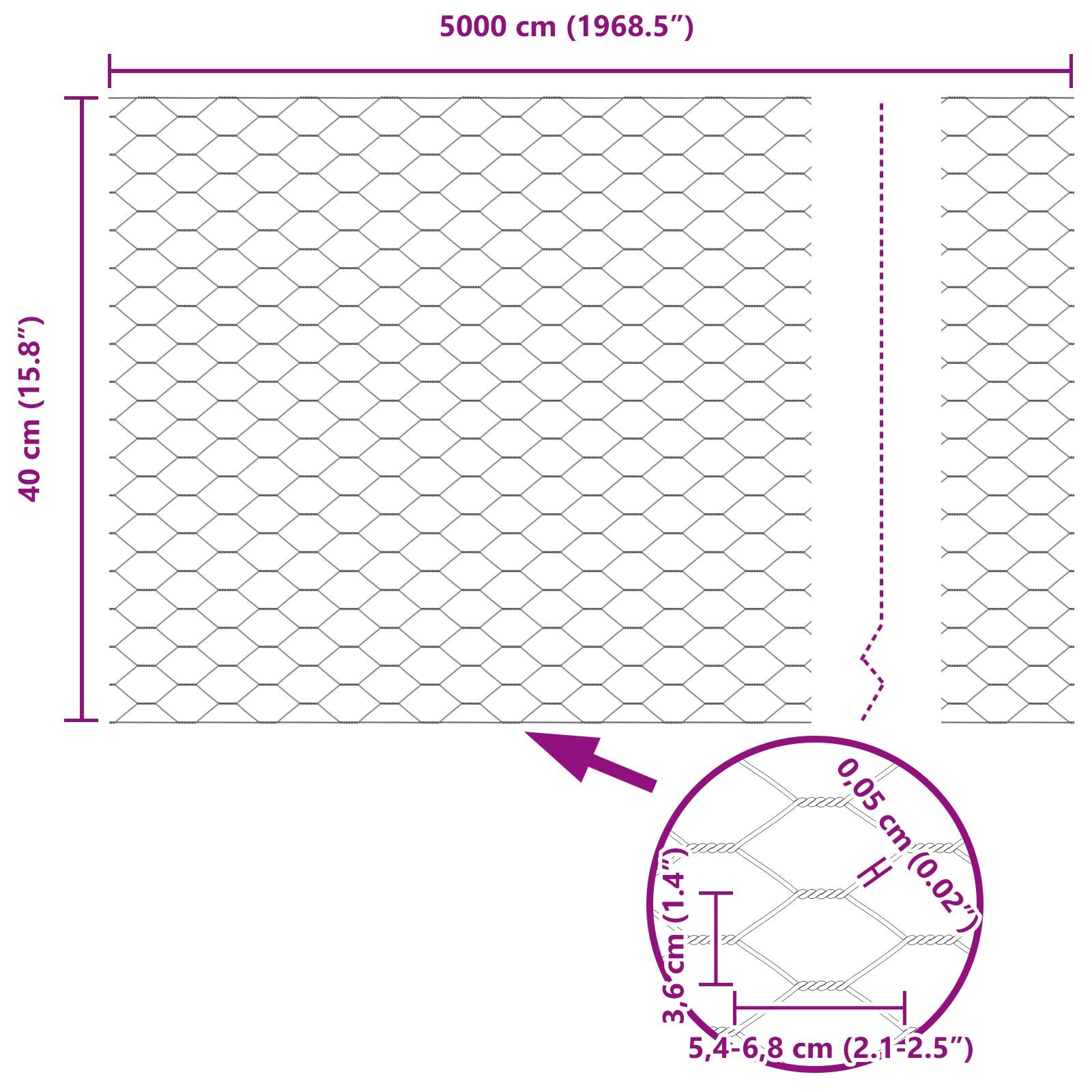 Hekpalen 11 St U-Kanaal 40 Cm Gegalvaniseerd Staal,  Zeshoekig Hek 0.4X50 M Gegalvaniseerd Staal