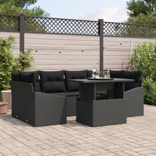 Tuin Sofa Set Set Van 7 Zwart Rattan Buiten Sofa Set