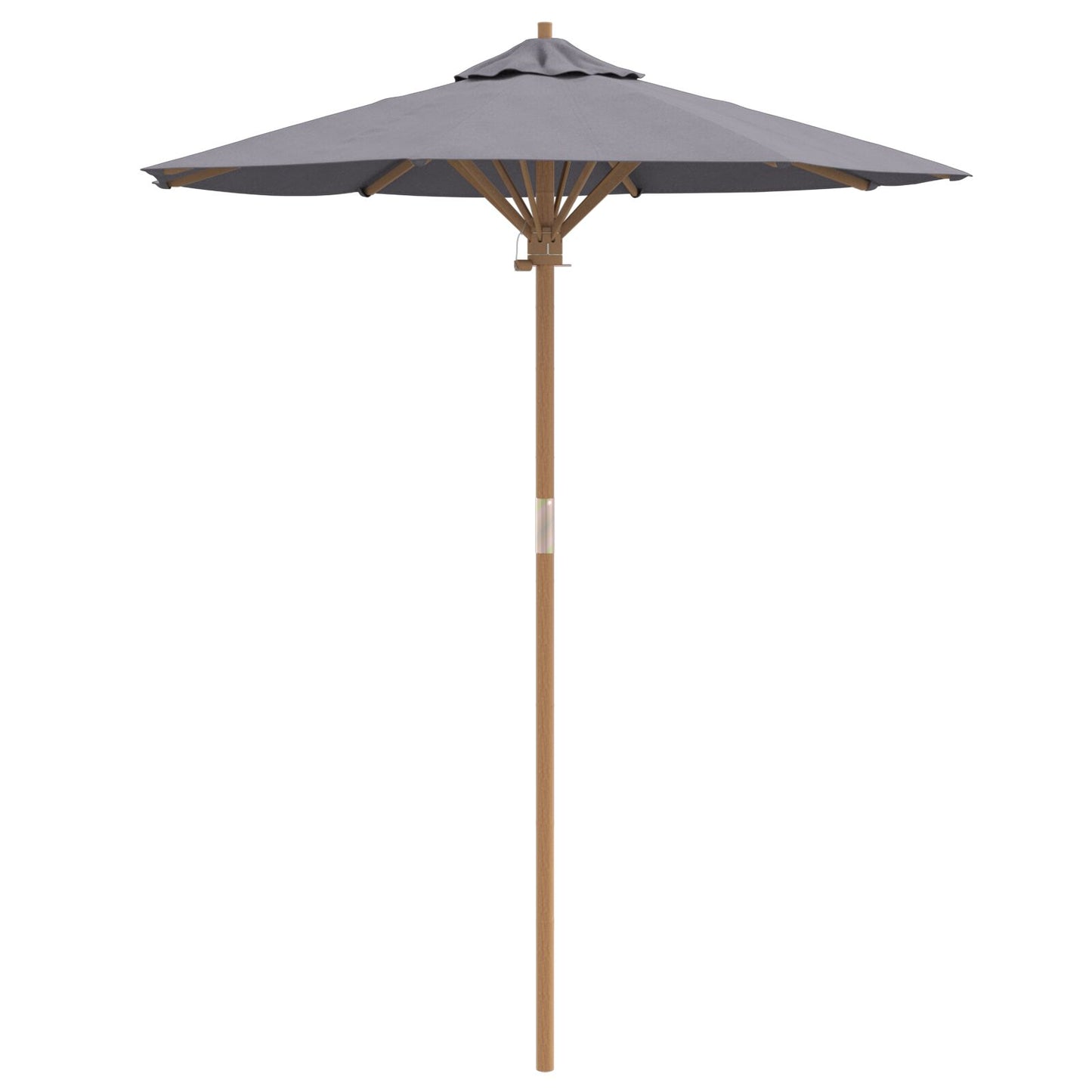 Tuinparasol 180X230 Cm Bamboe 180 x 180 x 230 cm Donkergrijs