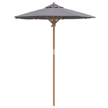 Tuinparasol 180X230 Cm Bamboe 180 x 180 x 230 cm Donkergrijs