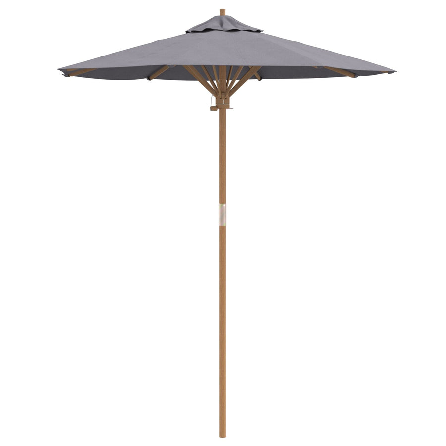 Tuinparasol 180X230 Cm Bamboe 180 x 180 x 230 cm Donkergrijs