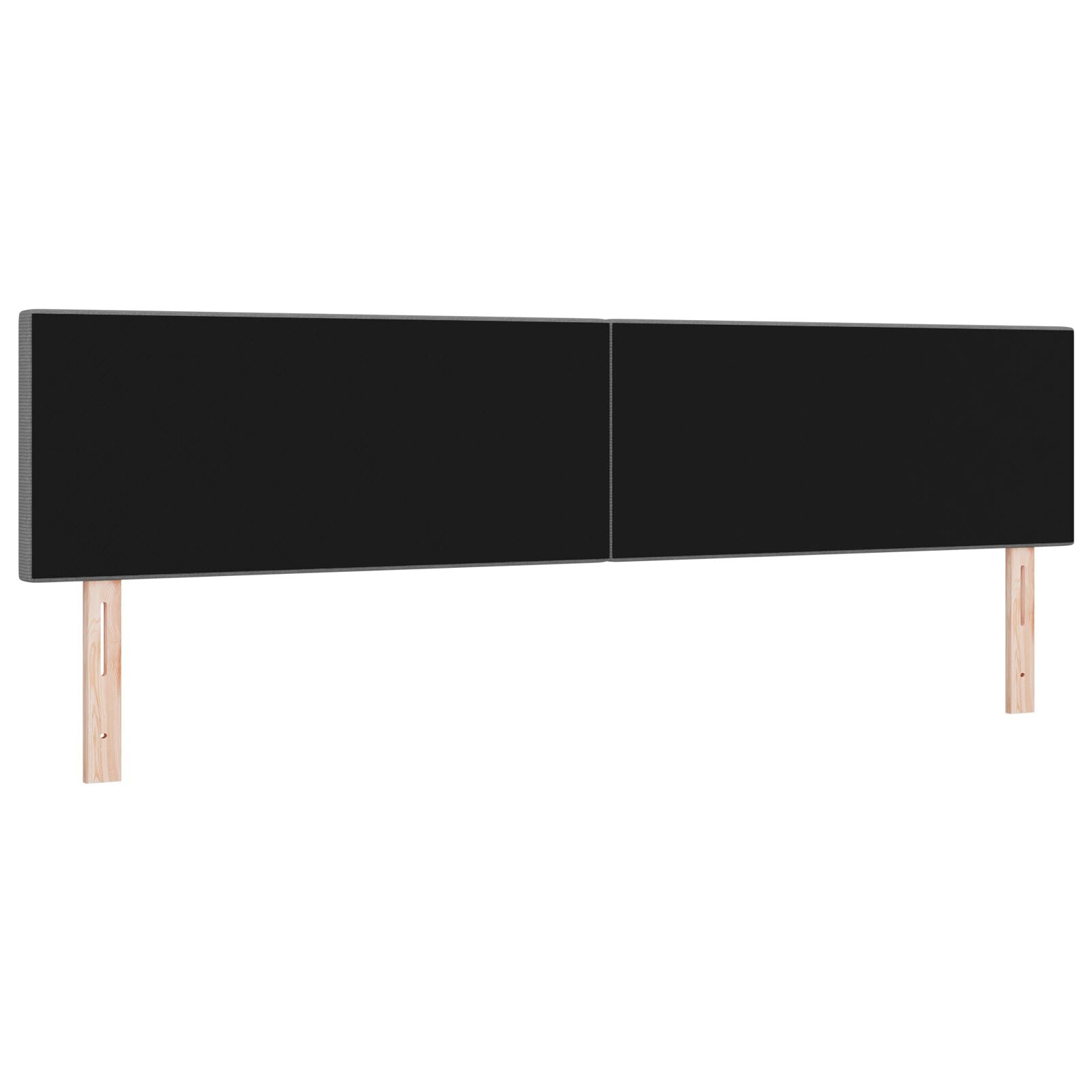Hoofdbord Eenvoudig Ontwerp Corduroy Stof Lichtgrijs 200 cm Laag hoofdbord