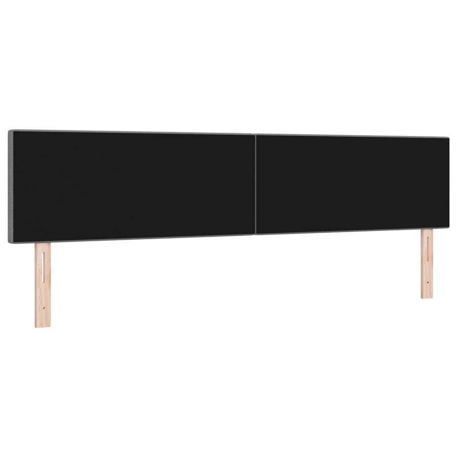 Hoofdbord Eenvoudig Ontwerp Corduroy Stof Lichtgrijs 200 cm Laag hoofdbord