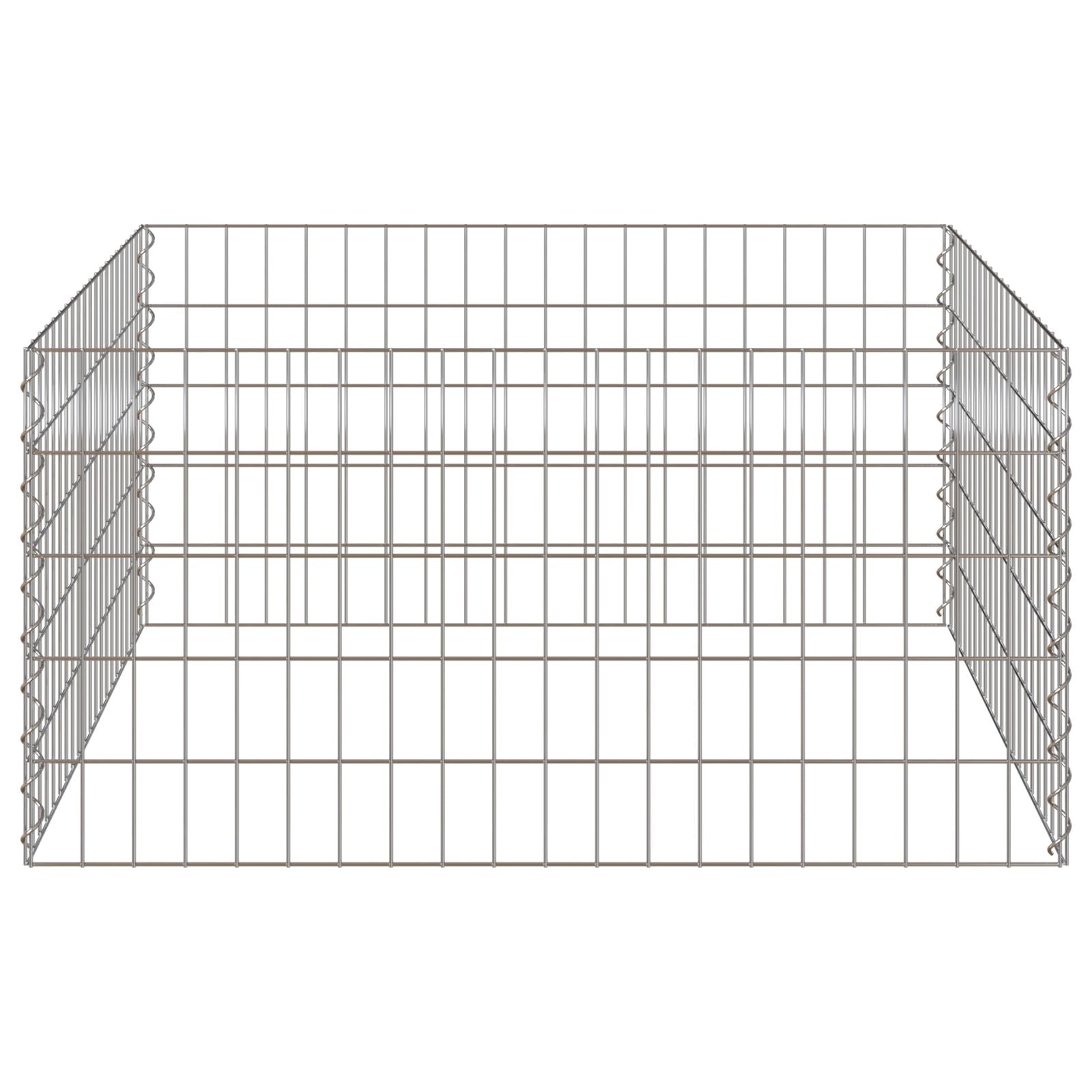 Tuincomposter Gegalvaniseerd Staal Vierkant 100 x 100 x 50 cm