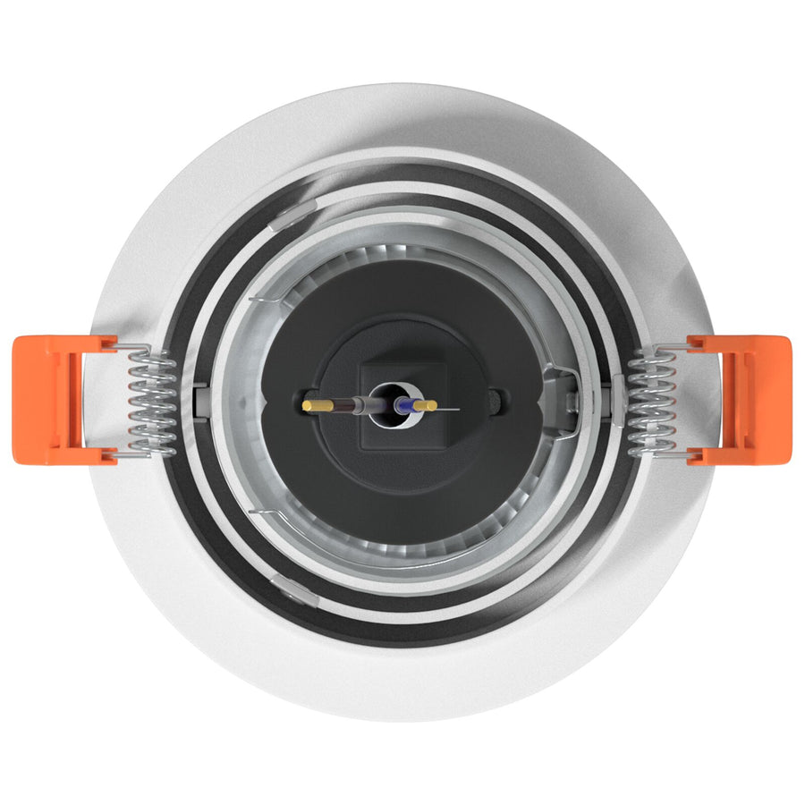 Ingebouwde Spots 24 Stuks Rond Gu10 Wit Ø91 Mm