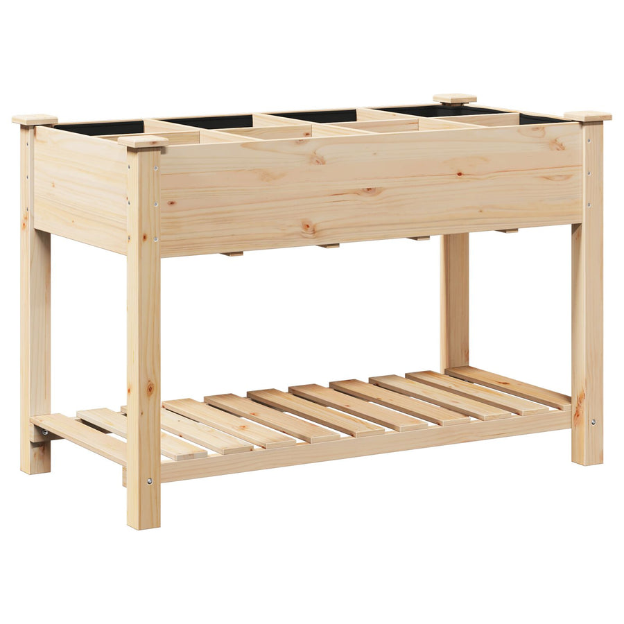 Tuinplanter Met Roosters 115X59X76 Cm Massief Vurenhout 115 x 59 x 76,5 cm