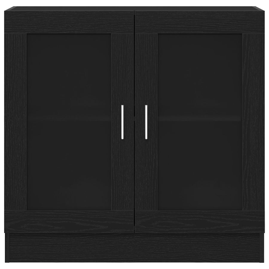 Boekenkast Zwart Eiken 82,5X30,5X80 Cm Gelaagd Hout