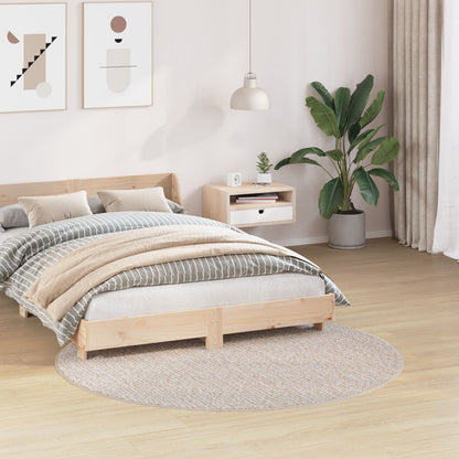 Shaggy Tapijt Met Latex Achterkant Ø160 Cm Crème Ø 160 cm