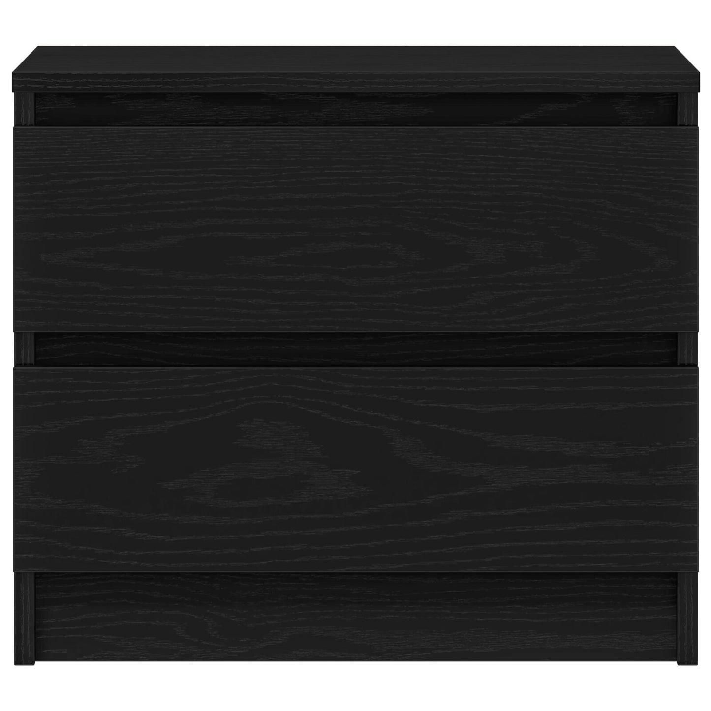 Nachtkastjes 2 Stuks Zwart Eiken 50X40X43,5 Cm Geengineerd Hout