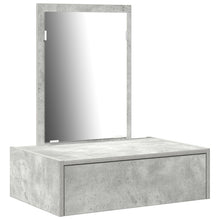 Wand Kaptafel 60 x 40 x 70 cm Beton grijs zonder LED