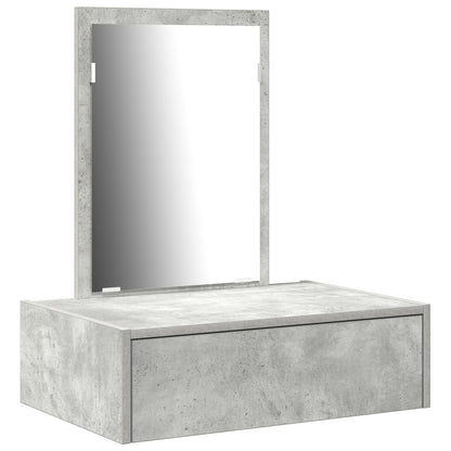 Wand Kaptafel 60 x 40 x 70 cm Beton grijs zonder LED