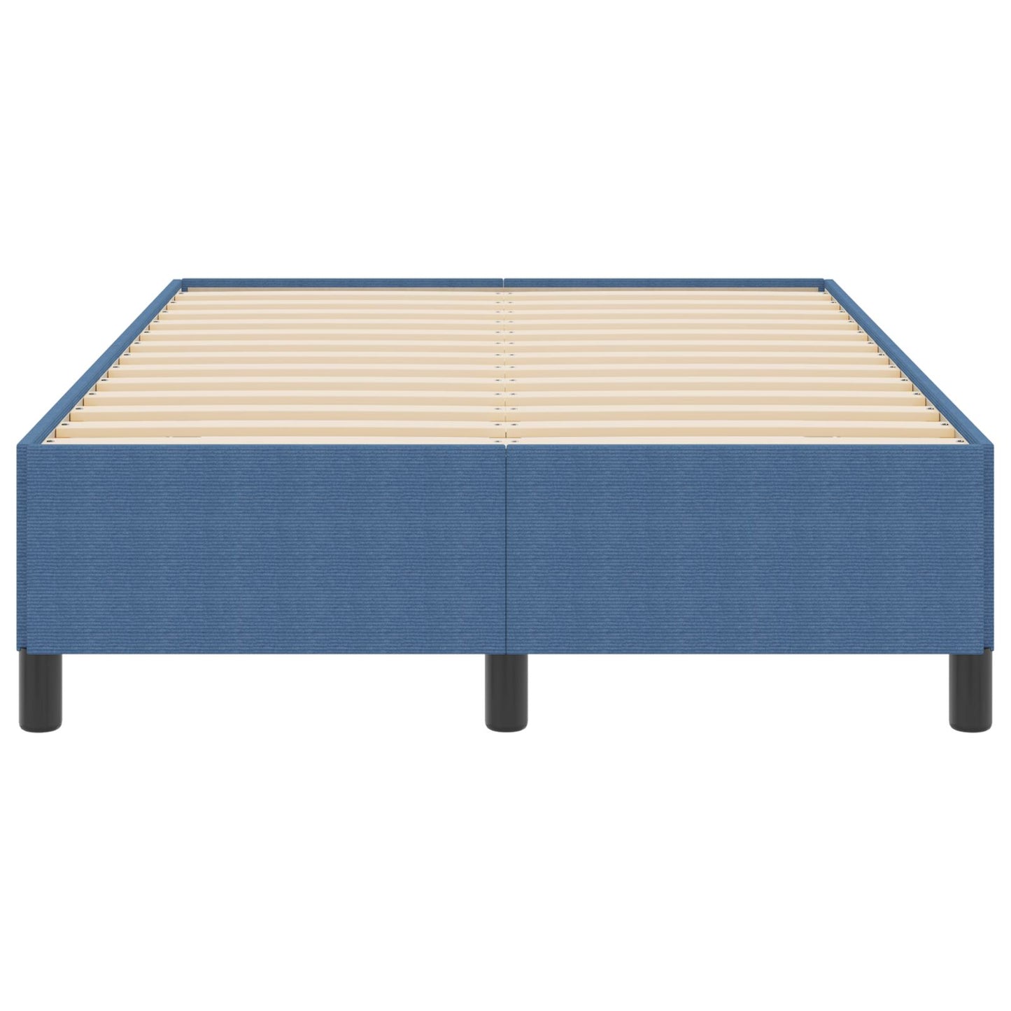Bed Frame Corduroy Stof Blauw 120 x 200 cm