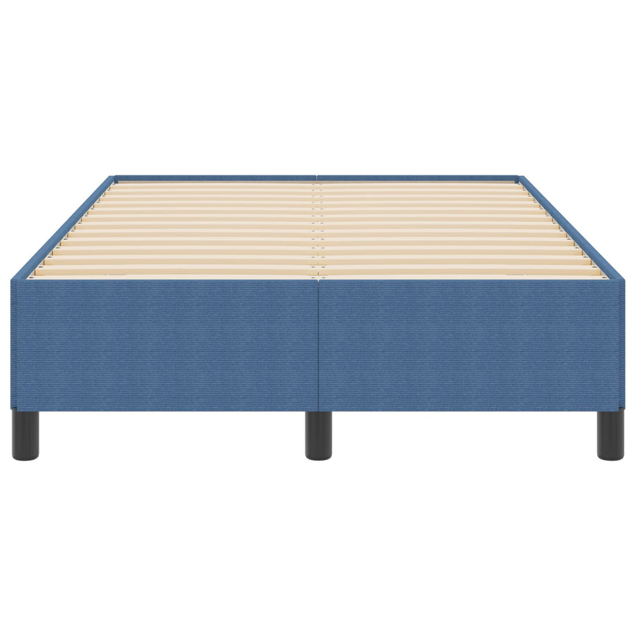 Bed Frame Corduroy Stof Blauw 120 x 200 cm