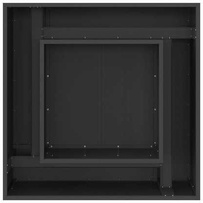 Vuurkorf Vierkant Zwart Staal 80 x 80 x 40 cm Koudgewalst staal/Zwart