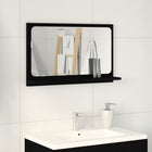 Spiegelkast zwart eiken 60x10.5x37 cm