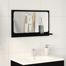 Badkamerspiegel Zwart Eiken 60X10,5X37 Cm Gemaakt Van Engineered Hout