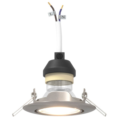 Lampen Set Van 12 Metaal 9 Cm Ingebouwde Lampen Rond Zilver