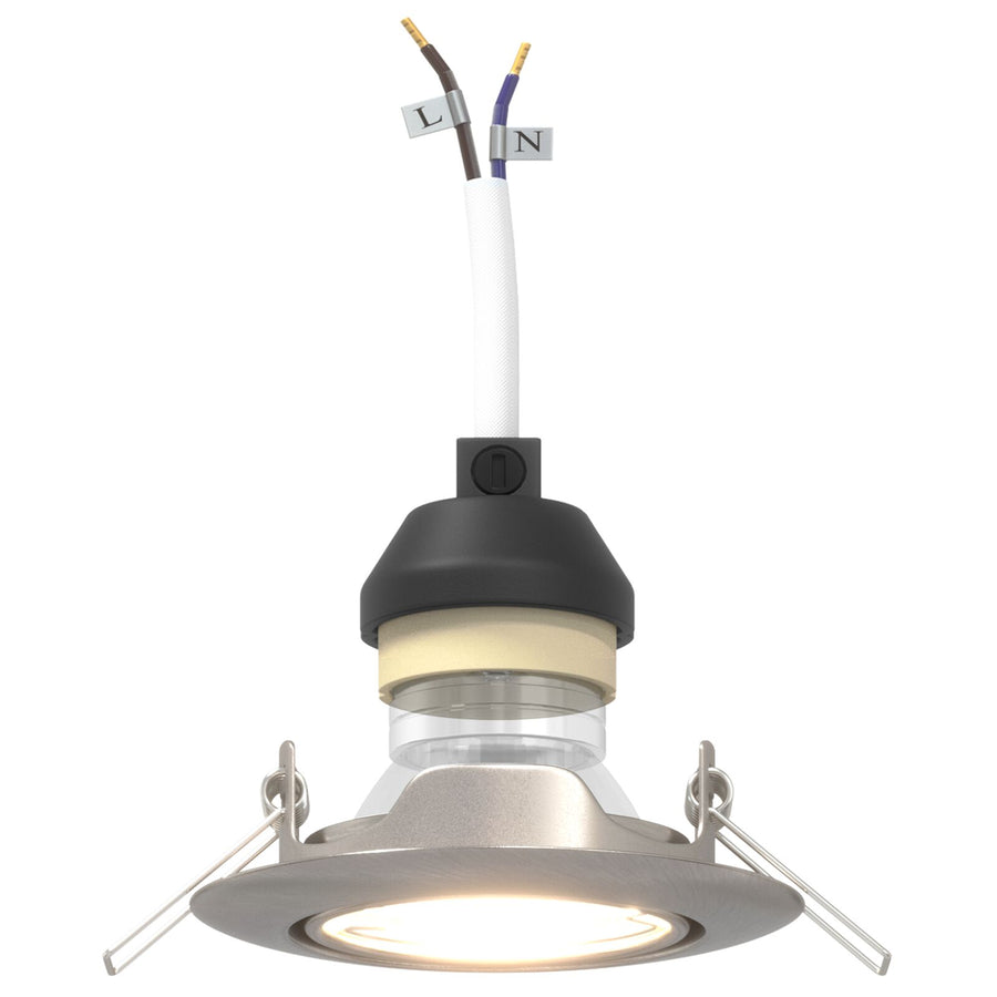 Lampen Set Van 12 Metaal 9 Cm Ingebouwde Lampen Rond Zilver