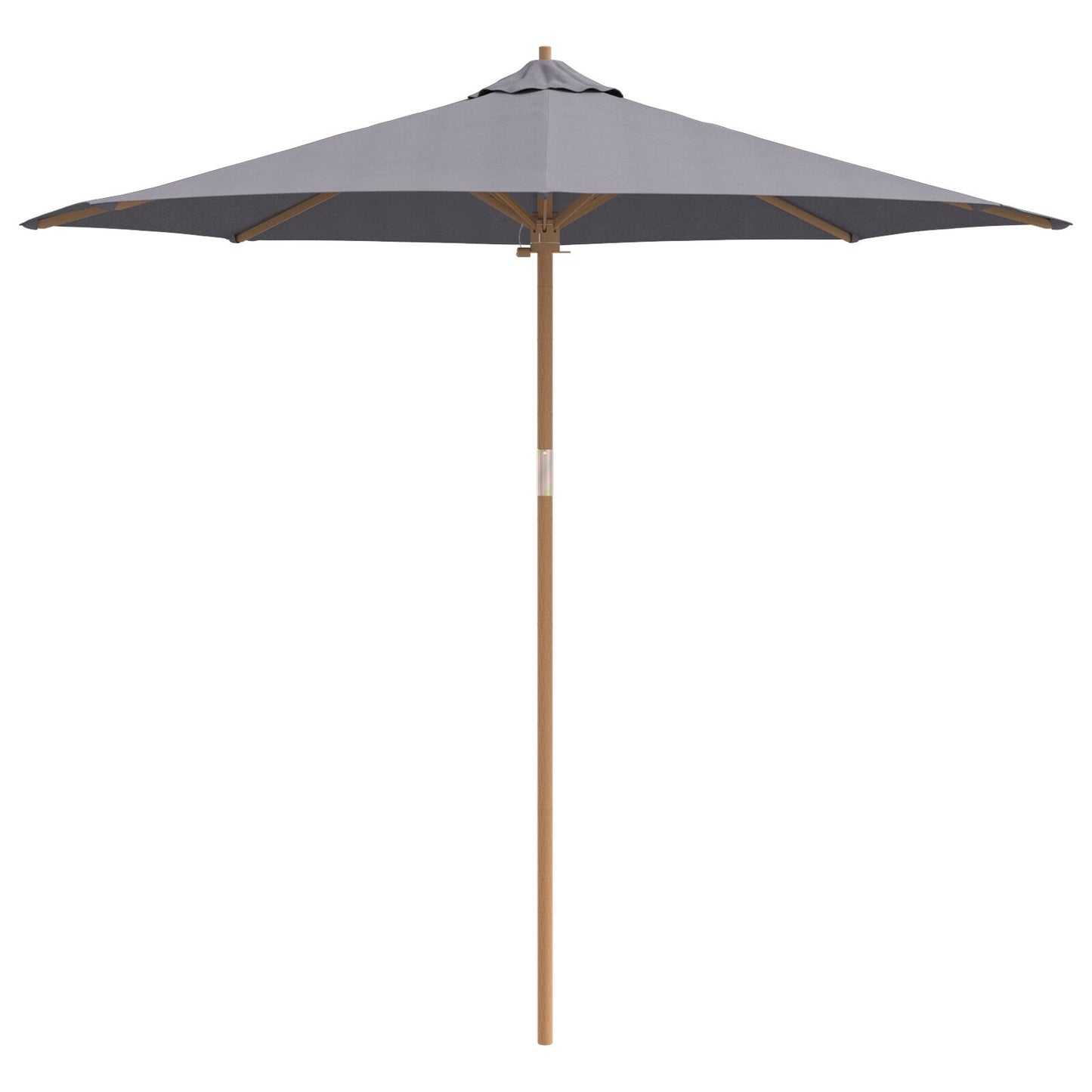 Tuinparasol 270X260 Cm Bamboe 270 x 270 x 260 cm Donkergrijs