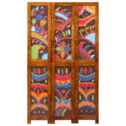 Room Divider 3 Panelen Honingbruin 35X1.5X160 Cm Massief Hout Acacia 35 x 1.5 x 180 cm